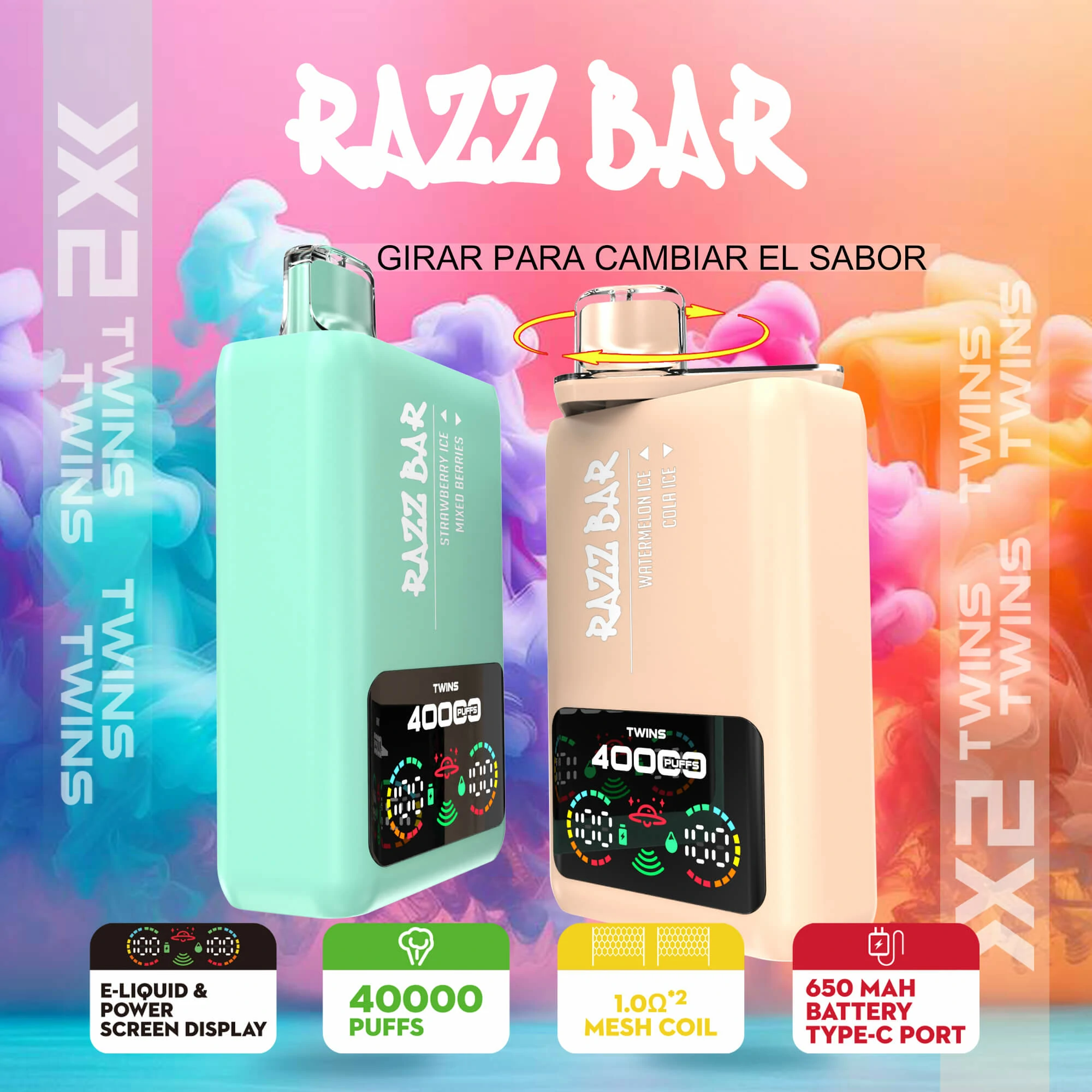 Razz Bar 40K Dual Tank